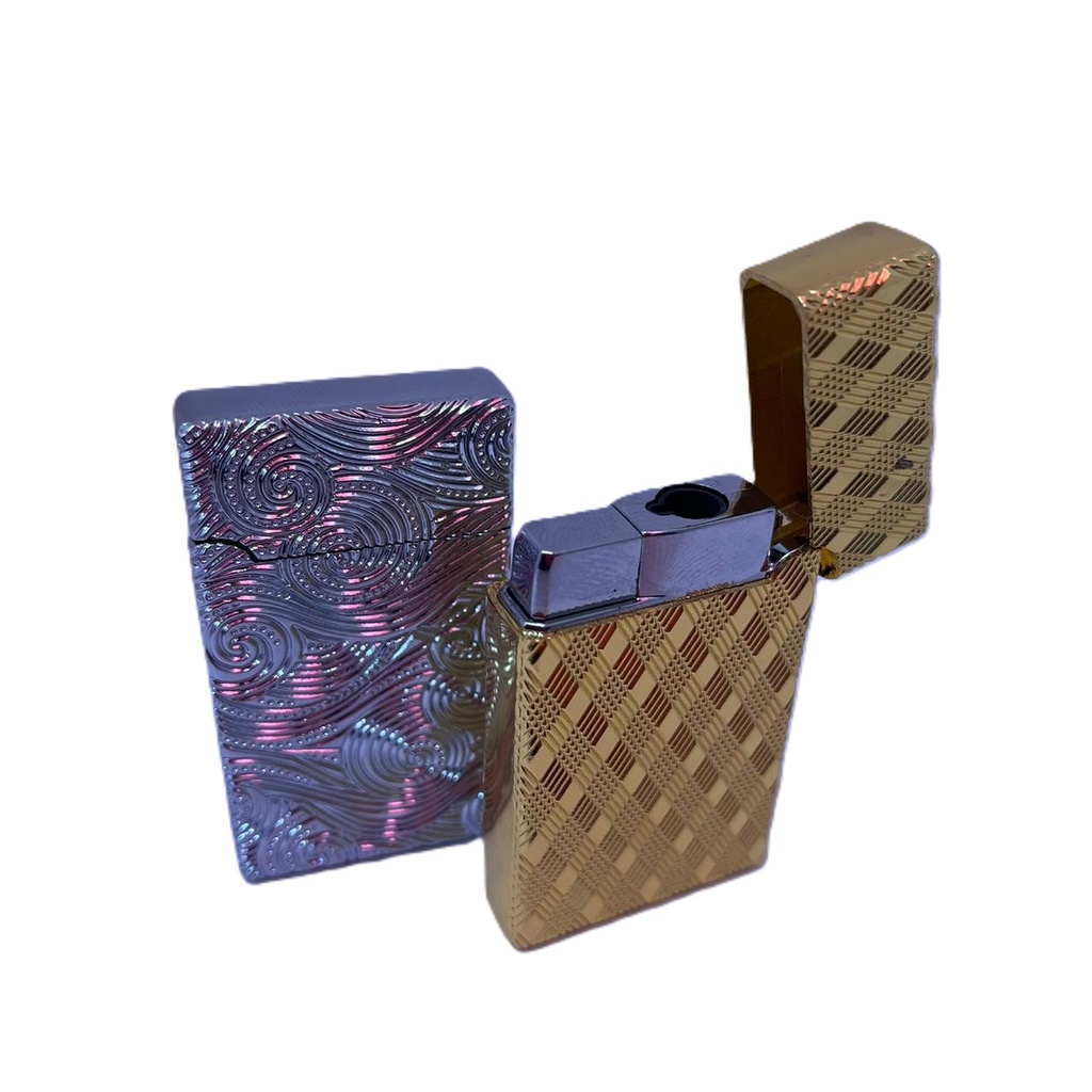 ENCENDEDOR VARIOS CATALITICO LABRADO DORADO/PLATEADO