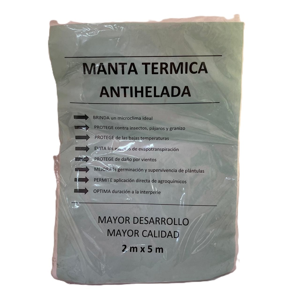 MANTA TERMICA VARIOS ANTI HELADA 2X5MTS