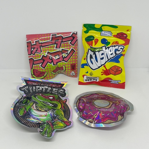 [2226] BOLSA VARIOS ZIPLOC PLATEADAS GOMITAS Y DISEÑO