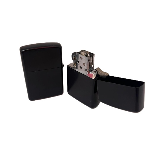 [1369] ENCENDEDOR VARIOS BENCINA NEGRO LISO