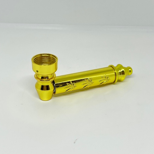 [2916] PIPA DYK METAL DORADA CON CHALITAS